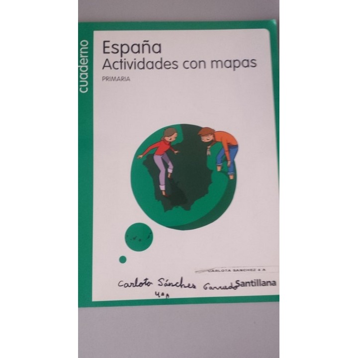 Cuaderno España Actividades Con Mapas. Primaría Santillana